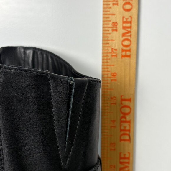 Steve Madden Womens Sonnya Black Leather Boots Buckle Straps Size 9.5 Biker - Picture 9 of 10